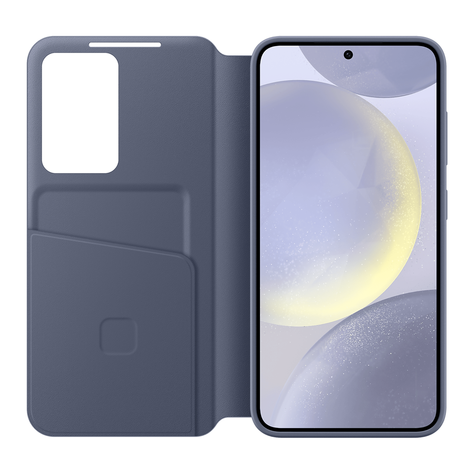 Samsung Smart View Wallet Case For Galaxy S24 5G ( Violet )