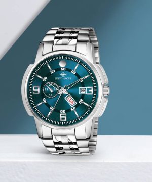 Olive Day and Date Analog Watch  - For Men EH-226-OLIVE