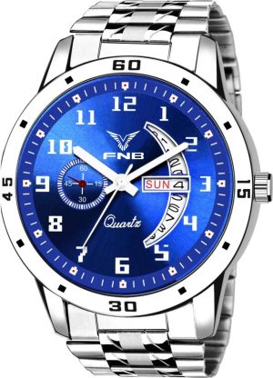 Elegant Dial Day And Date Functioning Quartz Analog Watch  - For Men FN-1126