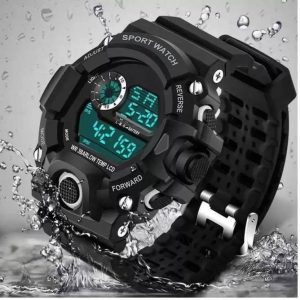 KIDS-G-SPORT LOOK BAND SHOCK CHRONOGRAPH RESISTANCE Digital Watch  - For Boys RESISTANCE LUMINOUS