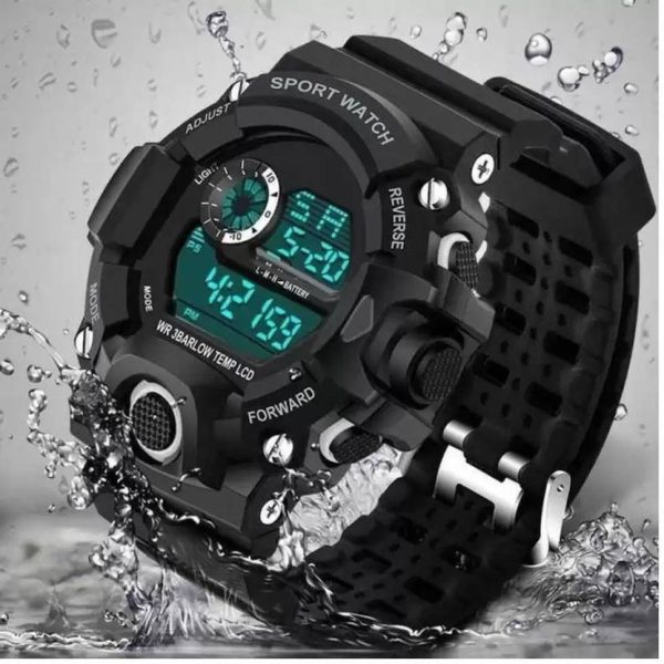 KIDS-G-SPORT LOOK BAND SHOCK CHRONOGRAPH RESISTANCE Digital Watch  - For Boys RESISTANCE LUMINOUS