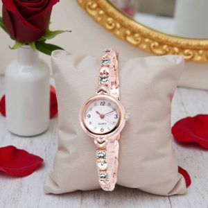 Analog Watch  - For Women Rose Gold White Diamond Analog Ladies Watch RG #6.334