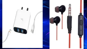 Double Port Fast Charger + Earphone
