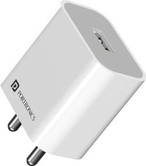 Portronics 12 W 2.4 A Wall Charger for Mobile??(White)