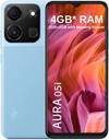 itel Aura 05i|Leather Finish|4000 Mah Battery|Type C Charging Support (Crystal Blue, 32 GB)??(2 GB RAM)