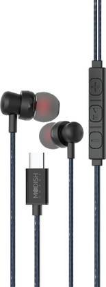 ModishOmbre BeatC Headphone Wired Type C Earphone with Microphone Wired??(Black, HD calling, Crystal clear sound, IPX4 Waterproof, premium design, Volume controller, In the Ear)