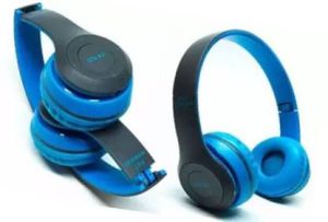 Techpunch BEST BUY ULTRA PREMIUM HEADPHONE WITH AUX & BLUETOOTH SUPPORT. Bluetooth & Wired??(Blue, On the Ear)