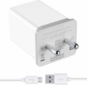 Kotsun 2.4 A Wall Charger for Mobile with Detachable Cable??(White, Cable Included)