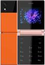 itel Flip 1 Keypad Mobile with Type C Charging| Leather Back | 1200 mAh Battery??(Orange)