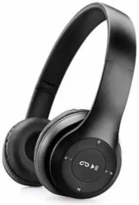 SANNO WORLD Headphones with Mic Wireless Technologyon Ear for All Smart Phones Bluetooth & Wired??(Black, On the Ear)