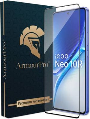 ArmourPro Edge To Edge Tempered Glass for iQOO Neo 10R 5G, iQOO Neo 10R, Neo 10R 5G??(Pack of 1)