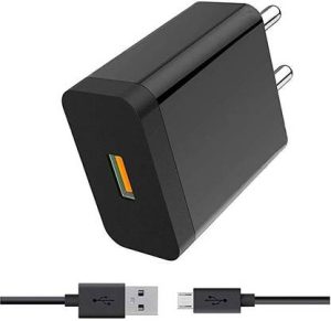 Webilla 5 W 3.1 A Wall Charger for Mobile with Detachable Cable??(Black, Cable Included)