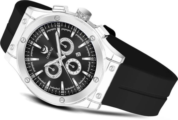 Date Dial Analog Watch with Blue Magnetic Lock Strap Analog Watch  - For Men MK-4087R