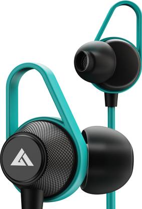 Boult Loop2 with 10mm Drivers, BoomX Rich Bass, In-line Controls, Soft Silicon Snugfit Wired??(Teal Blue, In the Ear)