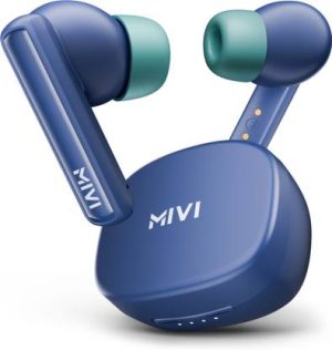 Mivi Duopods B1 (Just Launched)45Hrs Playtime, AI ENC for HD Call, Fast Charging, 5.3 Bluetooth??(Blue, In the Ear)