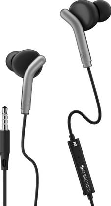 ZEBRONICS ZEB-BRO, With In-Line MiC, 3.5mm Jack, 10mm drivers, Compatible for Phone/Tablet Wired??(Black, In the Ear)
