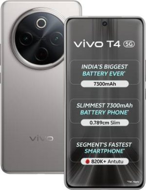 vivo T4 5G (Phantom Grey, 128 GB)??(8 GB RAM)