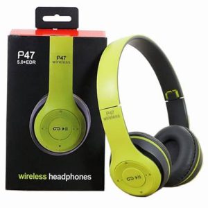 icall P47 Foldable Wireless & Sports Headphone with Mic and volume button Bluetooth & Wired??(Green, True Wireless)