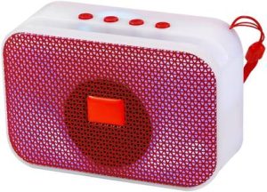 PLERIZA Rechargeable Bluetooth Wireless Speaker with RGB Light Dynamic Thunder Sound, 5 W Bluetooth Speaker??(White, Stereo Channel)