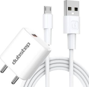 Dubstep 12 W Quick Charge 2.4 A Wall Charger for Mobile with Detachable Cable??(White, Cable Included)