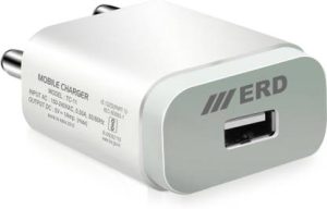 ERD 5 W 1.1 A Wall Charger for Mobile with Detachable Cable??(White)