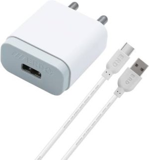 ERD 10 W Quick Charge 2 A Wall Charger for Mobile with Detachable Cable??(White, Cable Included)